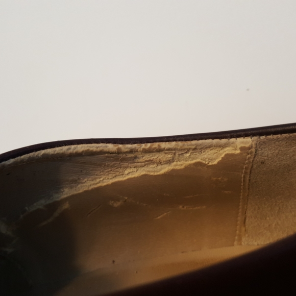 Vintage Italian Leather Vera Gomma SIMARD Red Brown Loafer Shoes (EU 37.5) - Picture 10 of 11